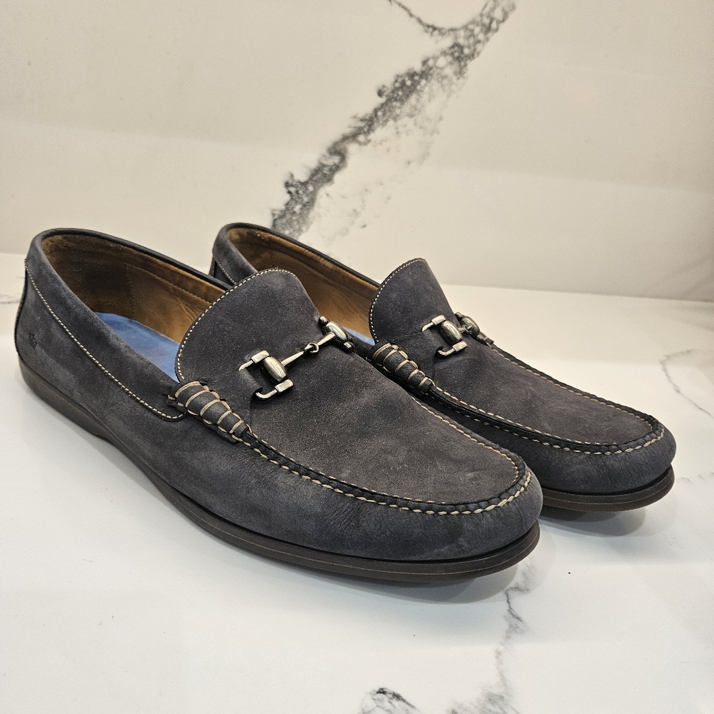 Peter Millar Catalina Bit Driver Blue Loafers Casual Shoes MS18F04 Size 11 M